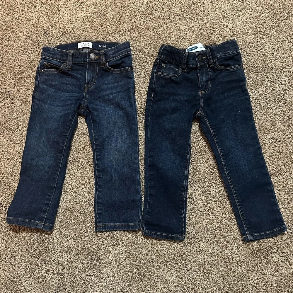 Old Navy Kids Dark Blue Skinny/Slim Jeans